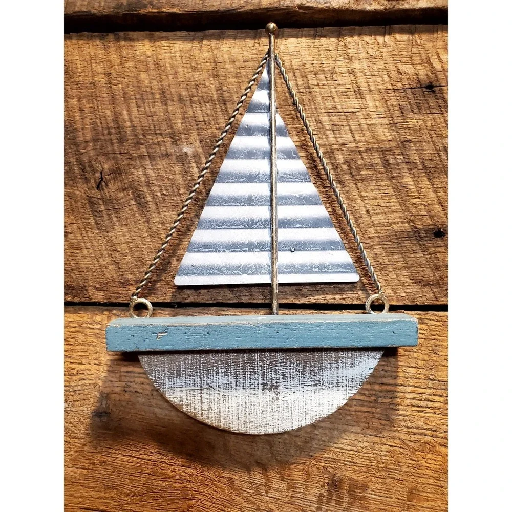 Sailboat hanging (Wood and Metal)